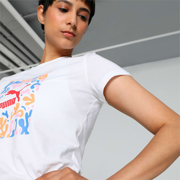 Classics Graphic Women's T-shirt, PUMA White, extralarge-IND