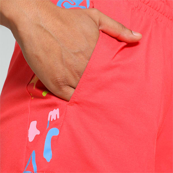 Women's Classics Graphic T7 Shorts, Active Red, extralarge-IND