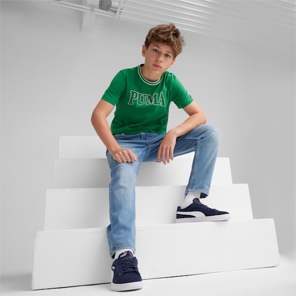 SQUAD Boy's T-shirt, Archive Green, extralarge-IND
