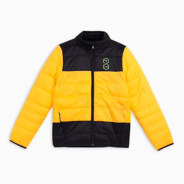 PUMA x one8 Youth Reversible Padded Down Jacket, PUMA Black, extralarge-IND