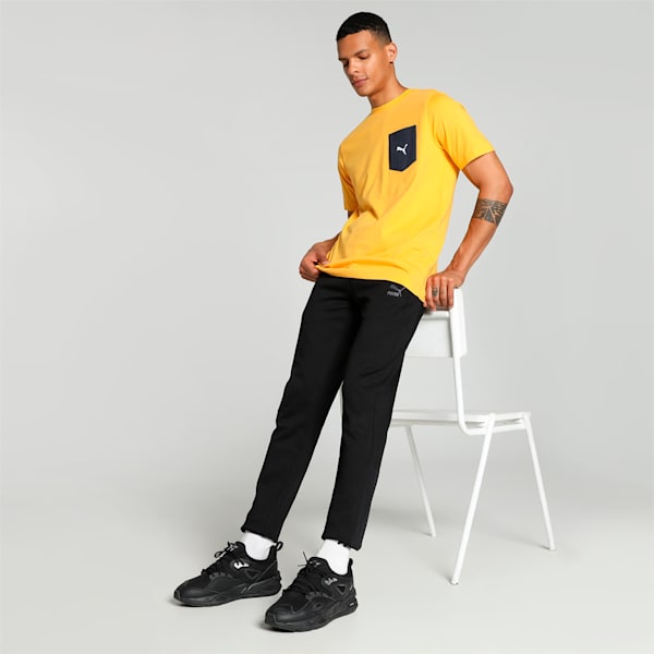 Men's Contrast Pocket T-shirt, Mustard Seed, extralarge-IND