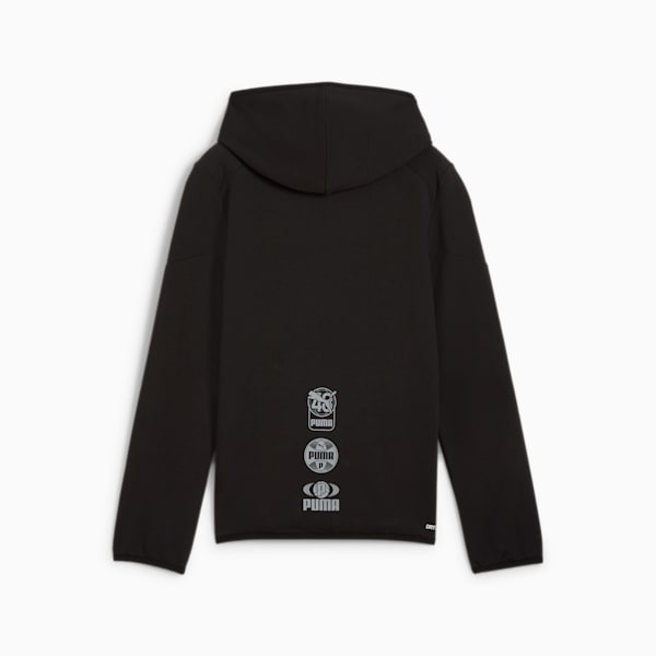 キッズ ボーイズ アクティブ スポーツ フルジップ フーディー 110-160cm, PUMA Black, extralarge-JPN