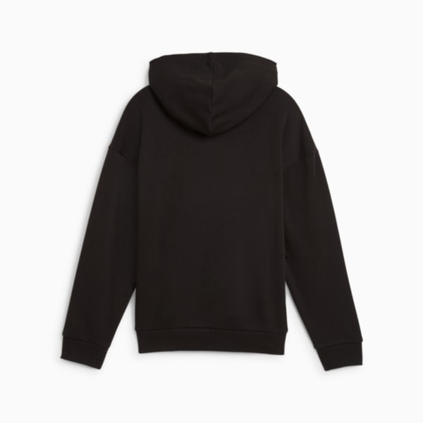 キッズ ガールズ ESS+ スクリプト メタリック フーディー 裏起毛 110-160cm, PUMA Black-gold foil, extralarge-JPN