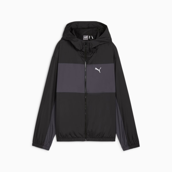ウィメンズ メッシュ ライン ウィンドブレーカー, PUMA Black, extralarge-JPN
