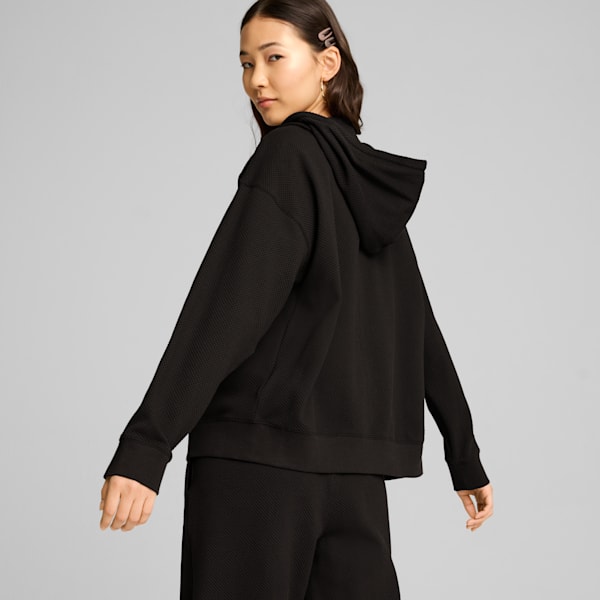 ウィメンズ ハー フルジップ フーディー, PUMA Black, extralarge-JPN