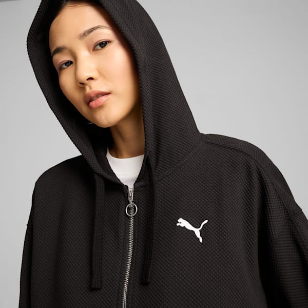 ウィメンズ ハー フルジップ フーディー, PUMA Black, extralarge-JPN