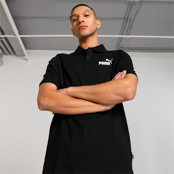 Men's Jersey Polo, Puma Black, extralarge-IND