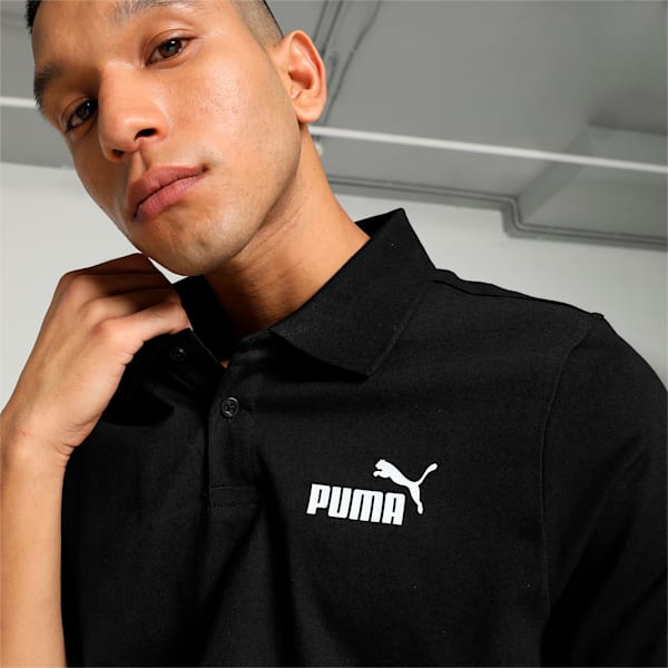 Men's Jersey Polo, Puma Black, extralarge-IND