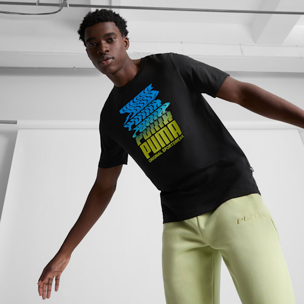 Ripple Men's Tee, PUMA Black, extralarge