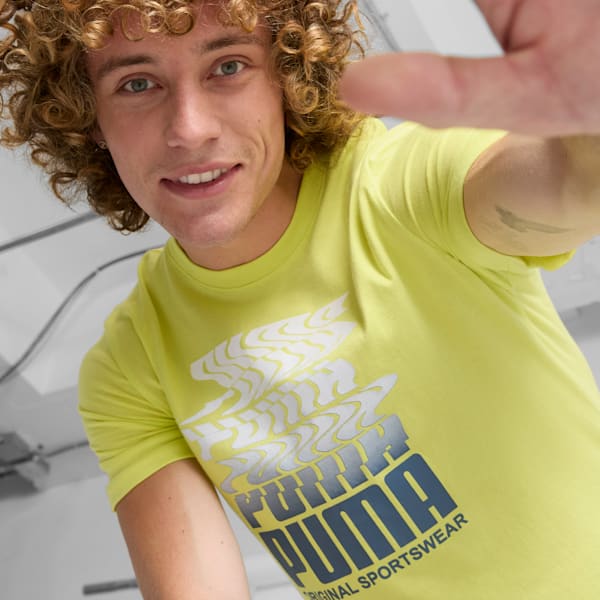 Camiseta Ripple para hombre, Lime Sheen, extralarge
