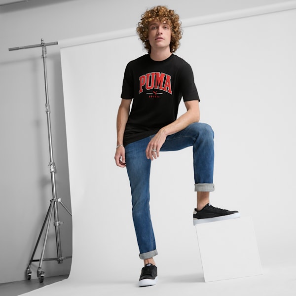 PUMA Squad Big Logo Men's Tee, PUMA Black, extralarge