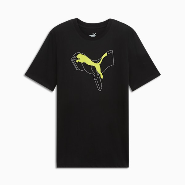 ESS+ Logo Lab Men's Tee, PUMA Black, extralarge