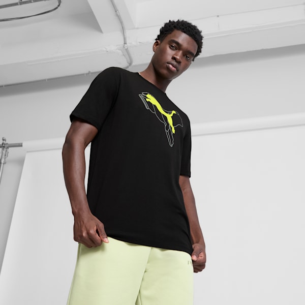 Camiseta ESS+ LOGO LAB para hombre, PUMA Black, extralarge