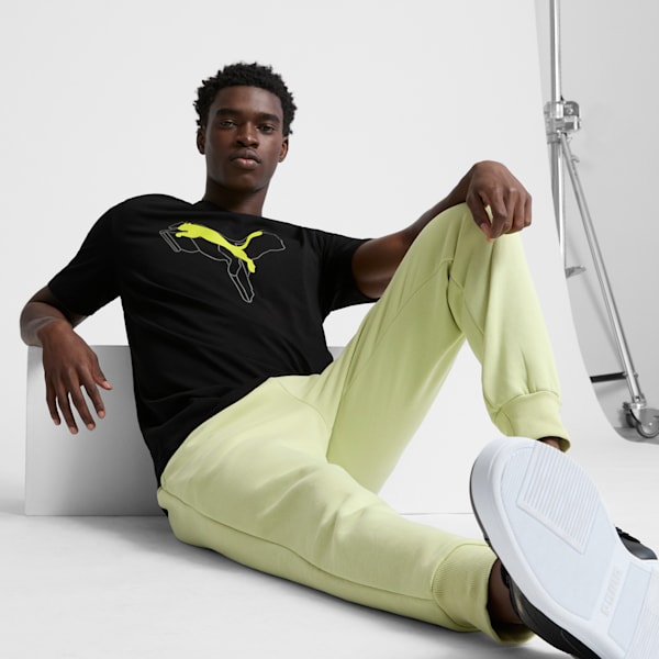 ESS+ Logo Lab Men's Tee, PUMA Black, extralarge