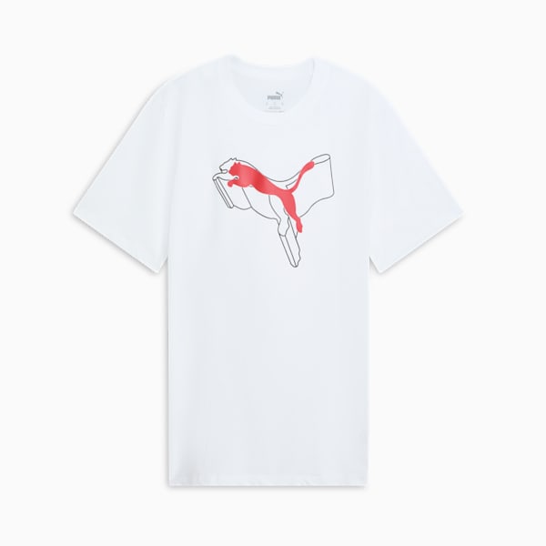 ESS+ Logo Lab Men's Tee, PUMA White, extralarge