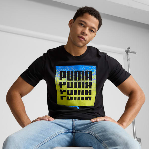 Camiseta Graphics Dissolve para hombre, PUMA Black, extralarge