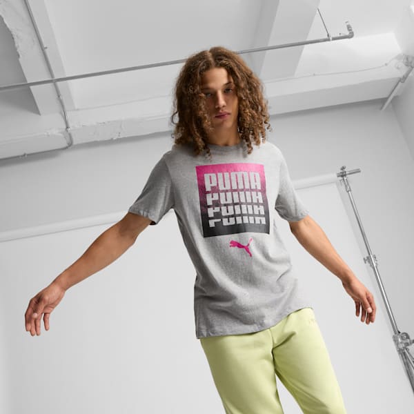 Graphics Dissolve Men's Tee, Medium Gray Heather, extralarge