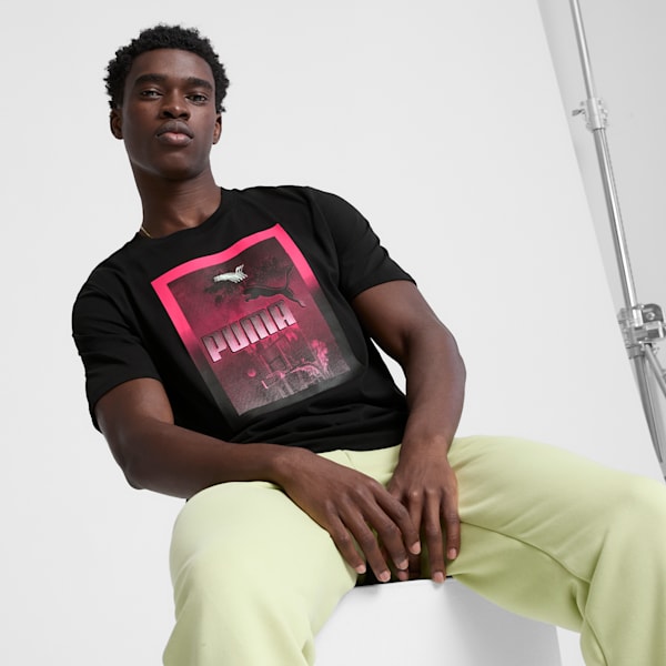 PUMA Palms Men's Tee, PUMA Black, extralarge