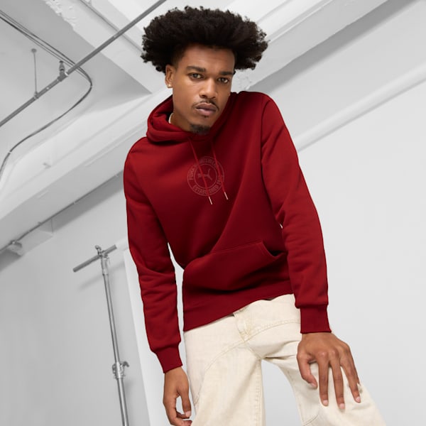 Tonal Collection Logo Men's Hoodie, Intense Red, extralarge