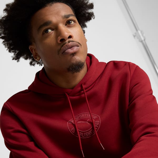 Tonal Collection Logo Men's Hoodie, Intense Red, extralarge