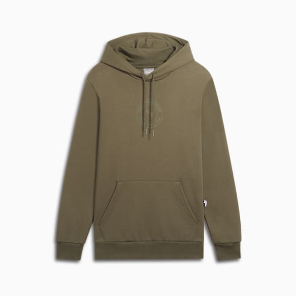 Tonal Collection Logo Men's Hoodie, Dark Olive, extralarge