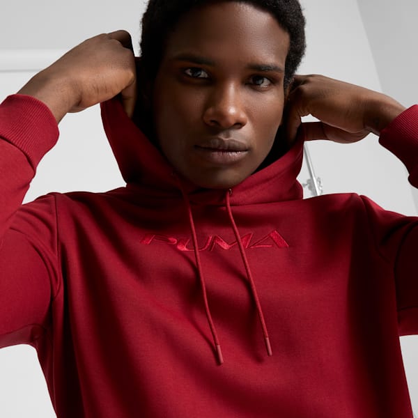 Tonal Graphic Men's Hoodie, Intense Red, extralarge