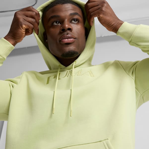 Tonal Graphic Men's Hoodie, Pistachio Green, extralarge