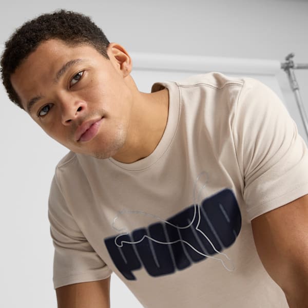 ESS+ Logo Lab Holiday Men's Tee, Desert Dust, extralarge