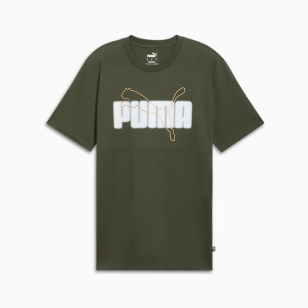ESS+ Logo Lab Holiday Men's Tee, Dark Olive, extralarge