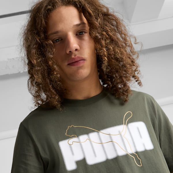 T-shirt ESS+ Logo Lab Holiday Homme, Dark Olive, extralarge