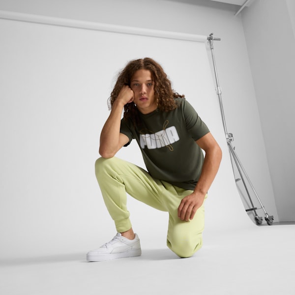 T-shirt ESS+ Logo Lab Holiday Homme, Dark Olive, extralarge