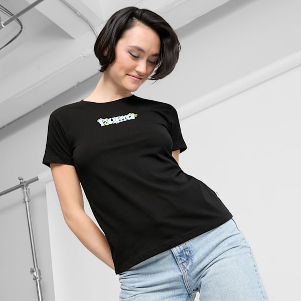 Playera para mujer de los 70, PUMA Black, extralarge