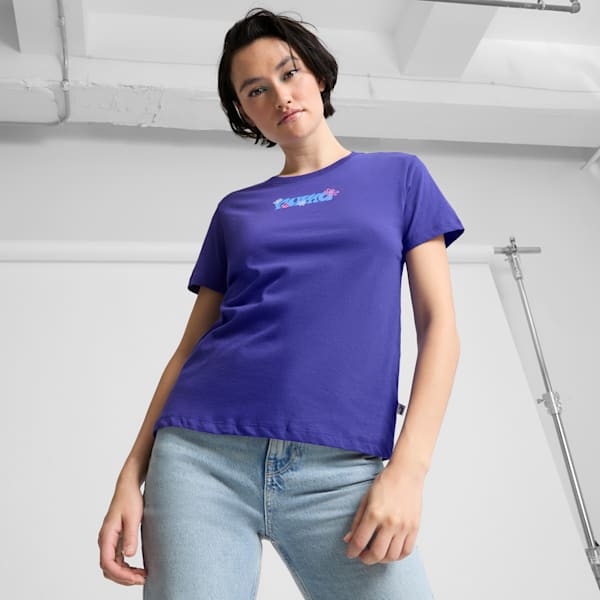70's Women's Tee, Lapis Lazuli, extralarge