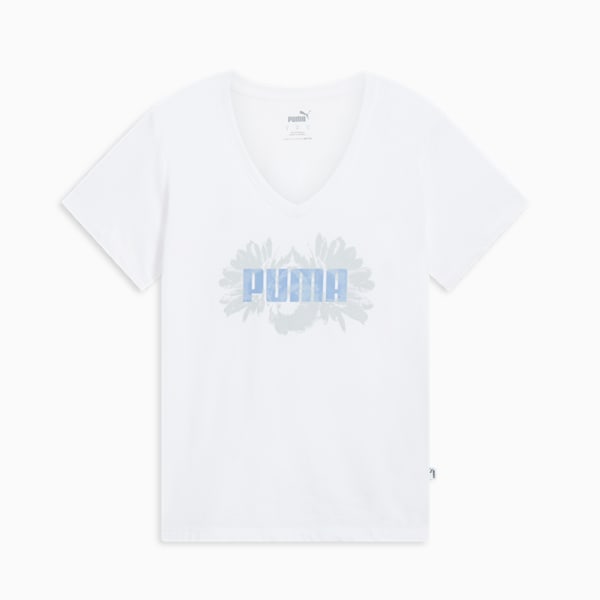 Playera para mujer In Full Bloom, PUMA White, extralarge
