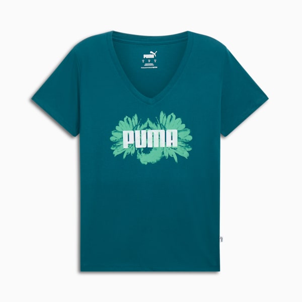 Playera para mujer In Full Bloom, Cold Green, extralarge