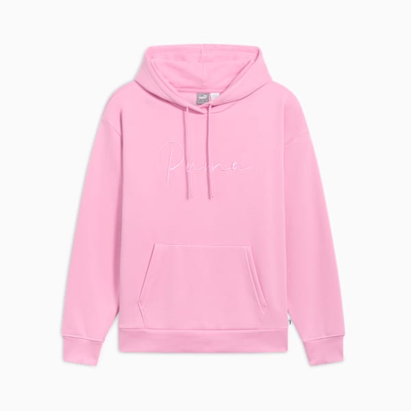 Sudadera con capucha para mujer PUMA Script Logo, Mauved Out, extralarge