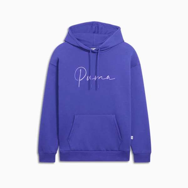 PUMA Script Logo Women's Hoodie, Lapis Lazuli, extralarge