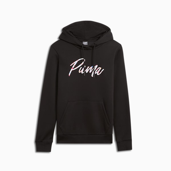 Sudadera con capucha Live In Speckle para mujer, PUMA Black, extralarge