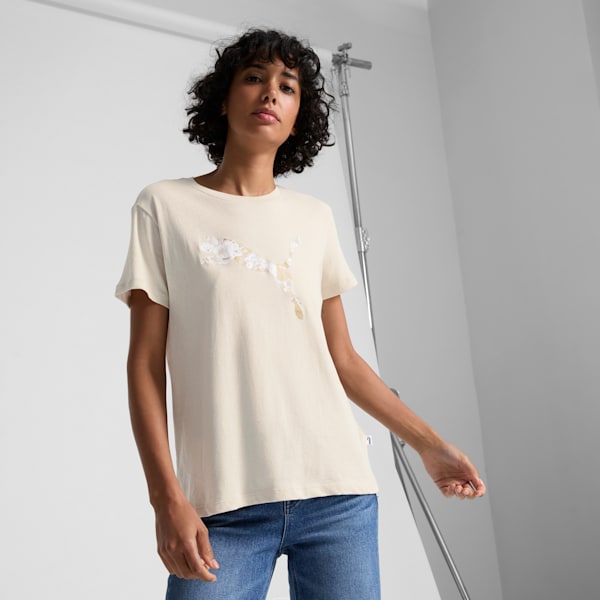 Holiday Metallic Women's Tee, Desert Dust, extralarge
