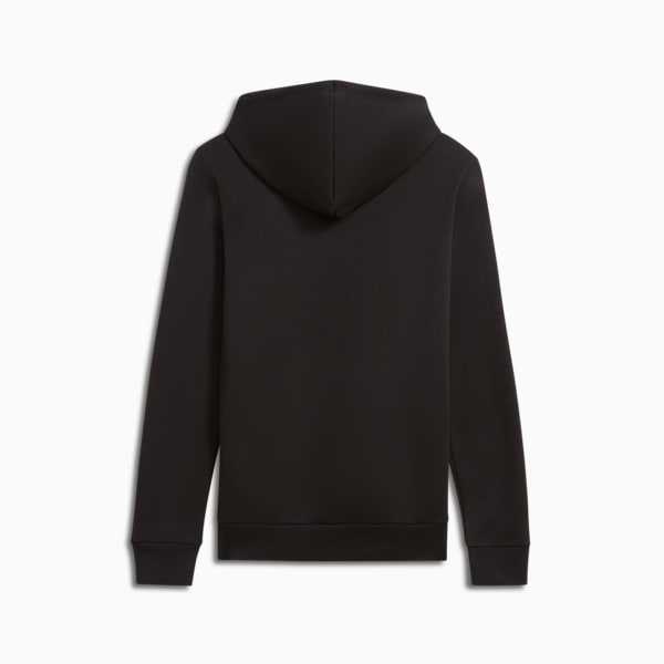 Sudadera con capucha con falso bordado floral para mujer, PUMA Black, extralarge