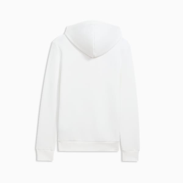 Faux Embroidered Floral Women's Hoodie, PUMA White, extralarge