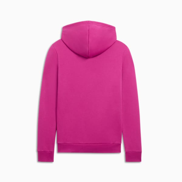 Faux Embroidered Floral Women's Hoodie, Magenta Gleam, extralarge