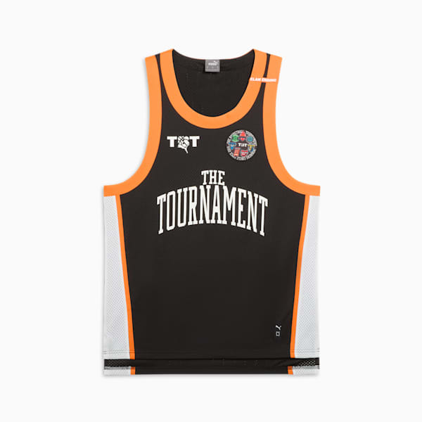 PUMA x TBT Men's Throwback Jersey, PUMA Black, extralarge