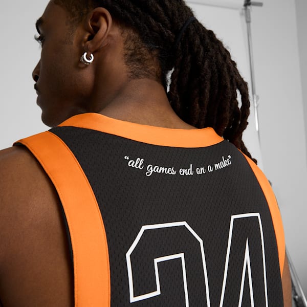PUMA x TBT Men's Throwback Jersey, PUMA Black, extralarge