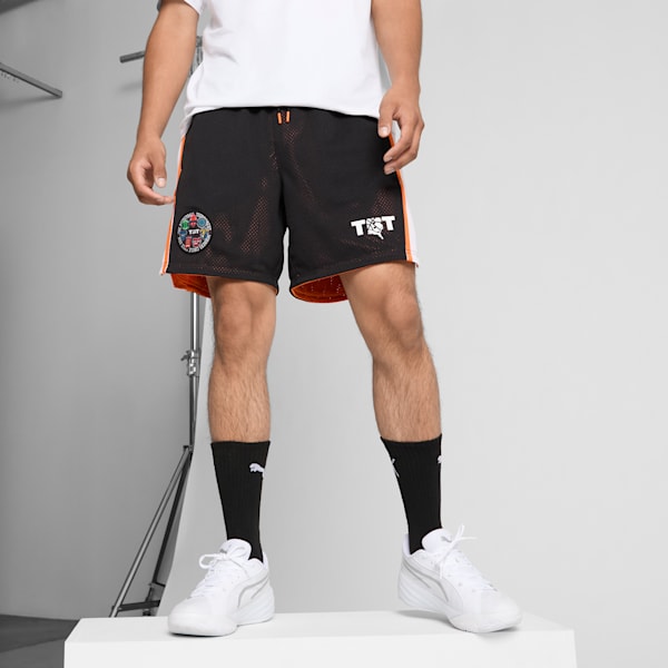 PUMA x TBT Men's Reversible Shorts, PUMA Black, extralarge