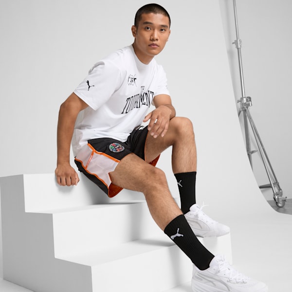 PUMA x TBT Men's Reversible Shorts, PUMA Black, extralarge