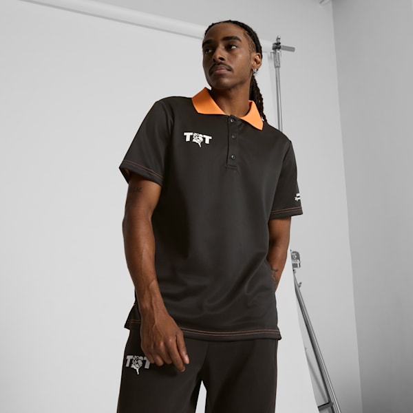 Puma black polo t shirt 2025