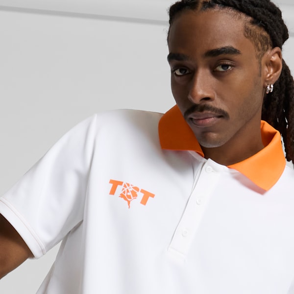 PUMA x TBT Men's Polo, PUMA White, extralarge