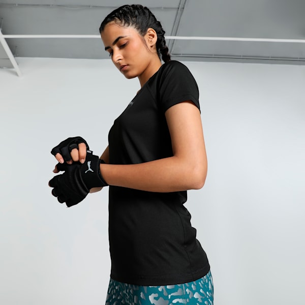 RTG Women's Slim Fit Training Tee, PUMA Black, extralarge-IND