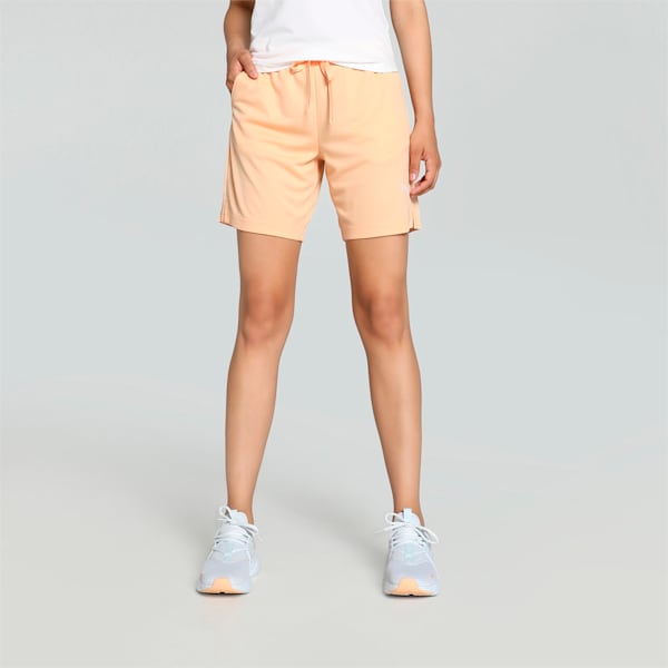 RTG Interlock Women's Shorts, Peach Fizz, extralarge-IND
